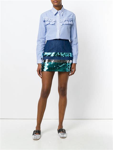 miu miu sequin skirt|mini miu skirts.